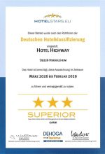 Urkunde Hotel Highway